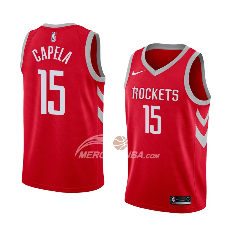 Maglia Houston Rockets Clint Capela Icon 2018 Rosso